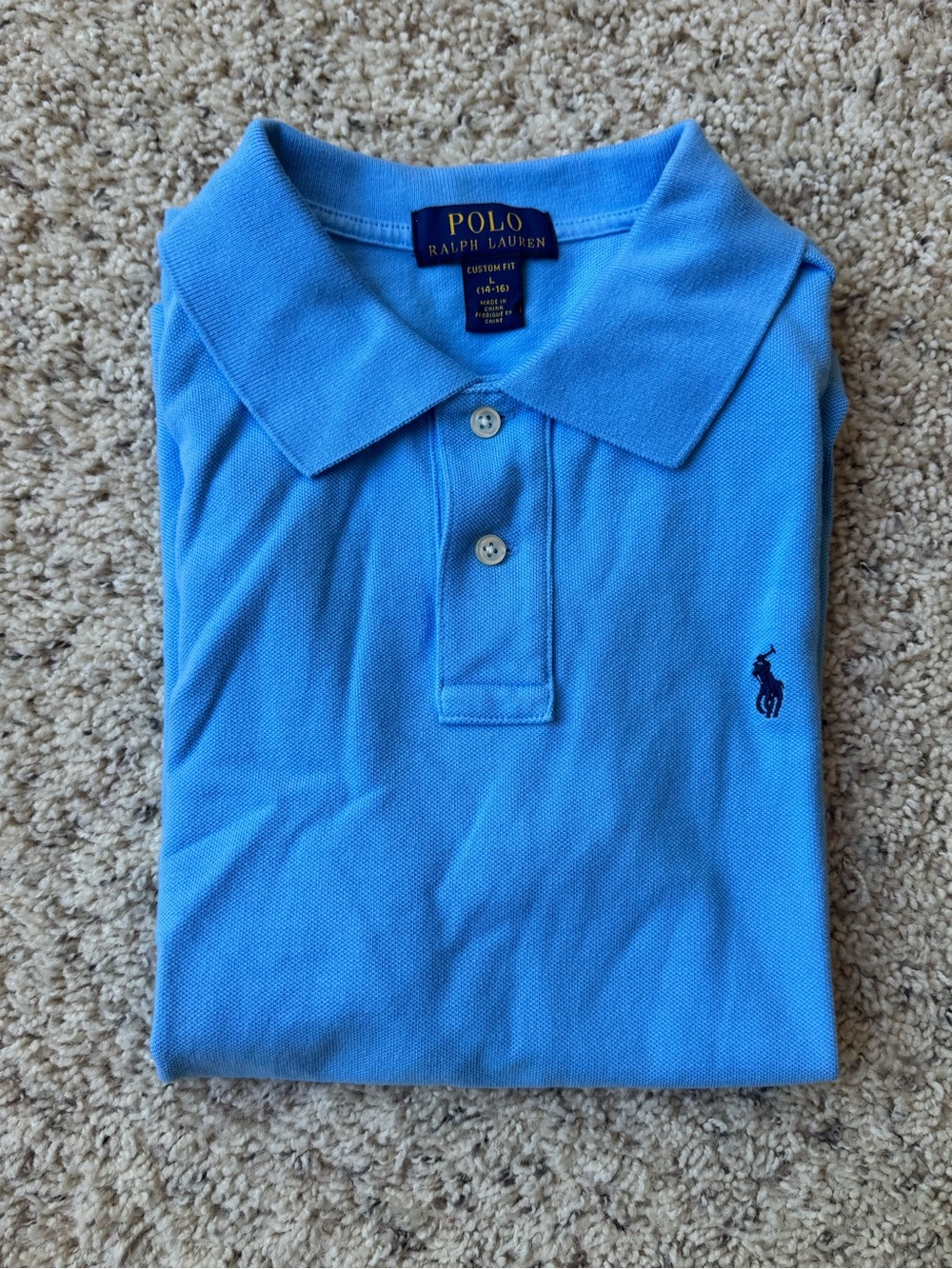 Polo by Ralph Lauren Boys' Bright Blue Classic Polo